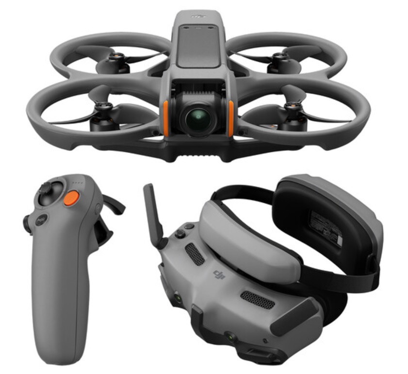 DJI Avata 2 FPV Drone with Goggles 3 & 1-Battery Fly More Combo